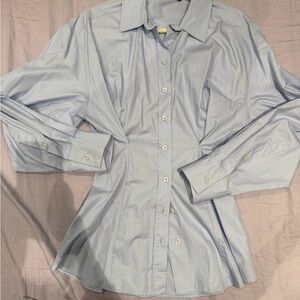 Zara Classic Light Blue Button-Up Shirt S